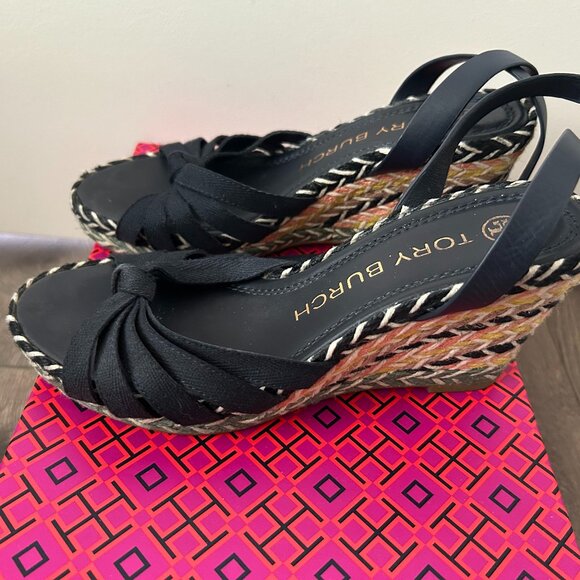 Tory Burch Fisherman Wedge Sandals – Size 6.5 - Picture 5 of 5